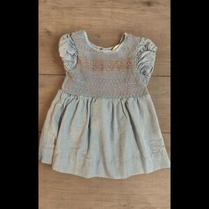 Matilda Jane Chambray Smocked Top Size 4